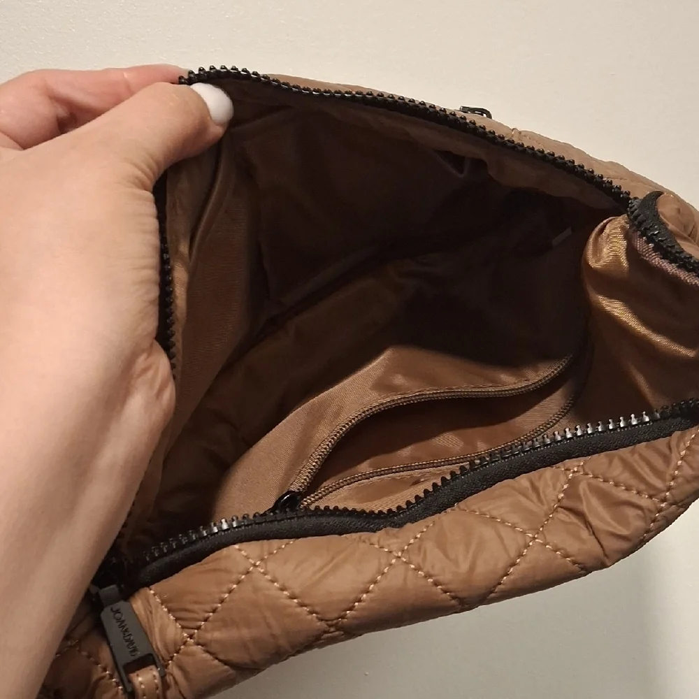 Joan & David Quilted Tan Belt Bag - Picture 7 of 7